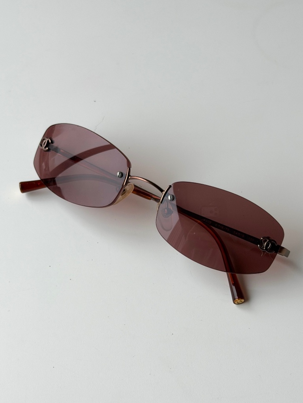 Vintage Chanel Rimless CC Sunglasses, Model 4002